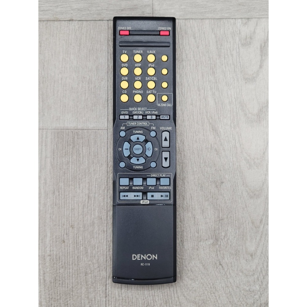 Denon RC-1119 Genuine OEM Remote Control AVR-991 AVR-1910 AVR-2310 Tested